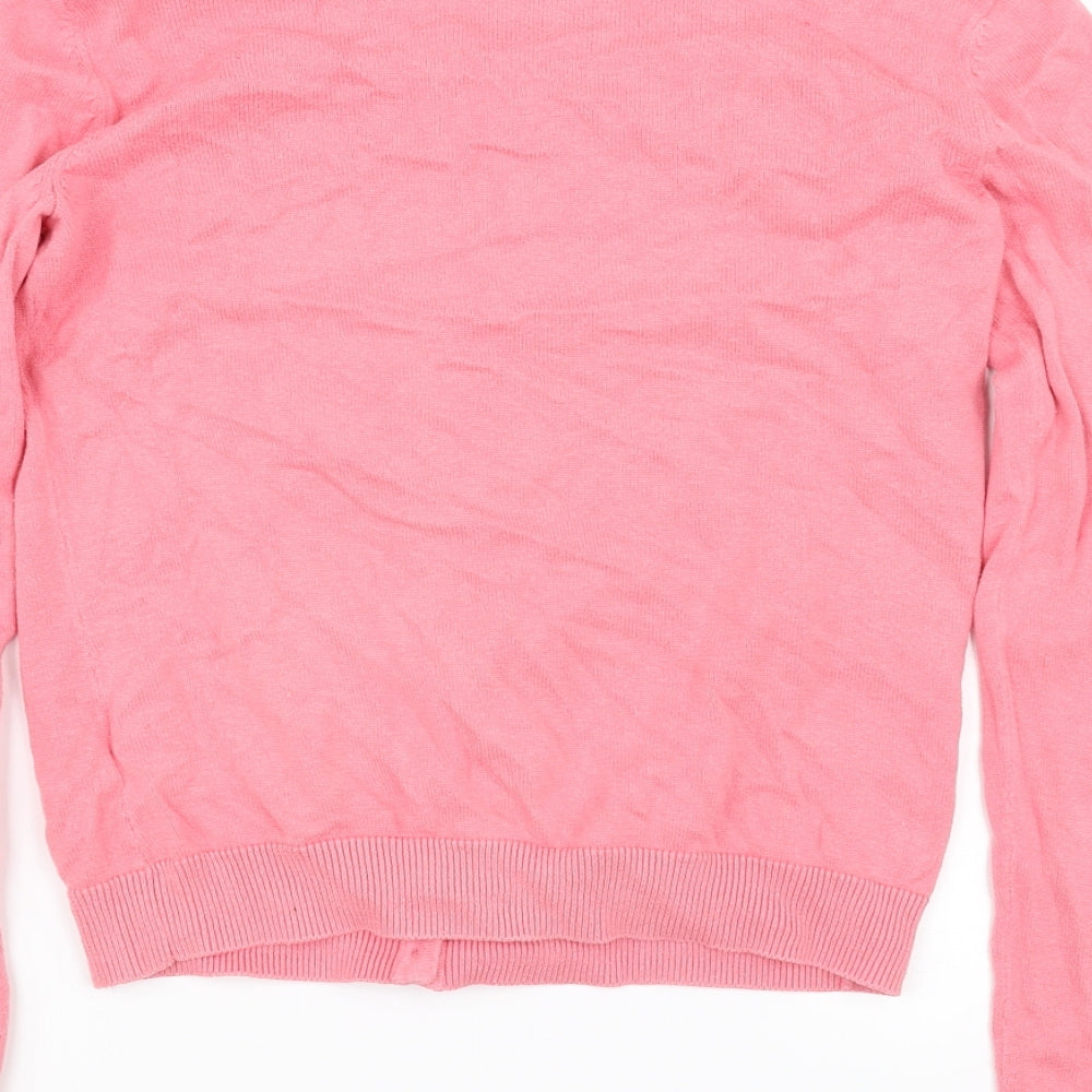 H&M Womens Pink   Cardigan Jumper Size 10