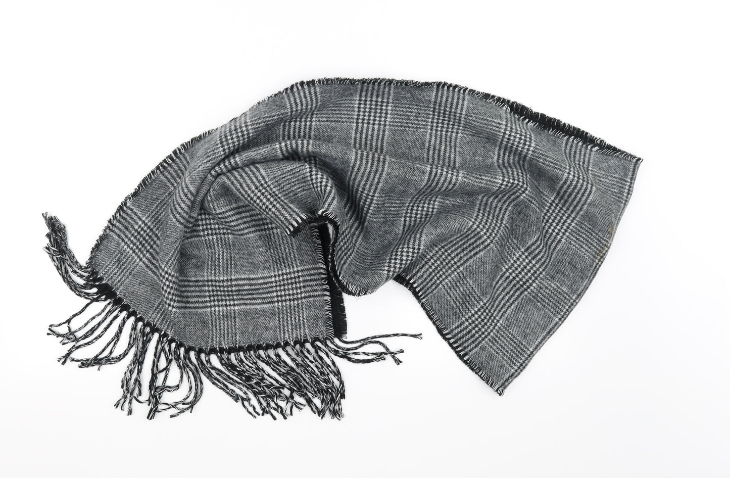 Preworn  Grey Check   Scarf