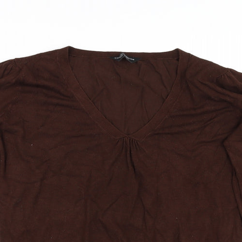 Dorothy Perkins Womens Brown   Pullover Jumper Size 18