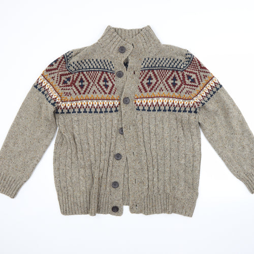 George Mens Beige   Cardigan Jumper Size L