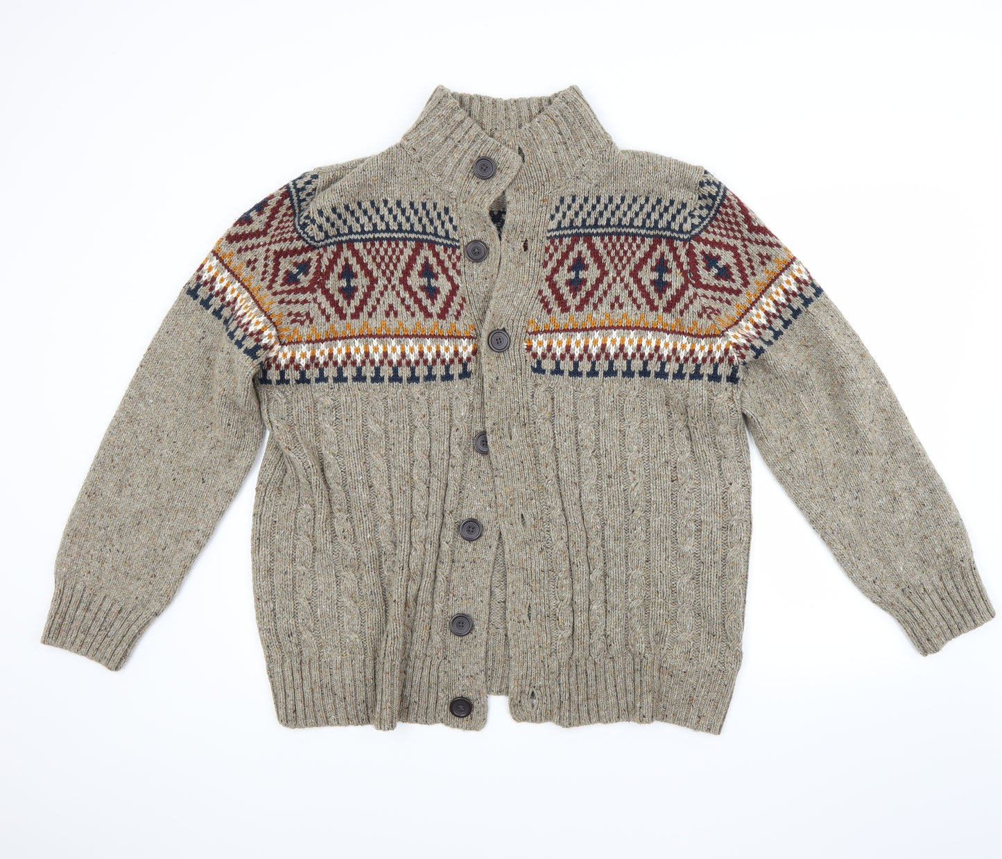 George Mens Beige   Cardigan Jumper Size L