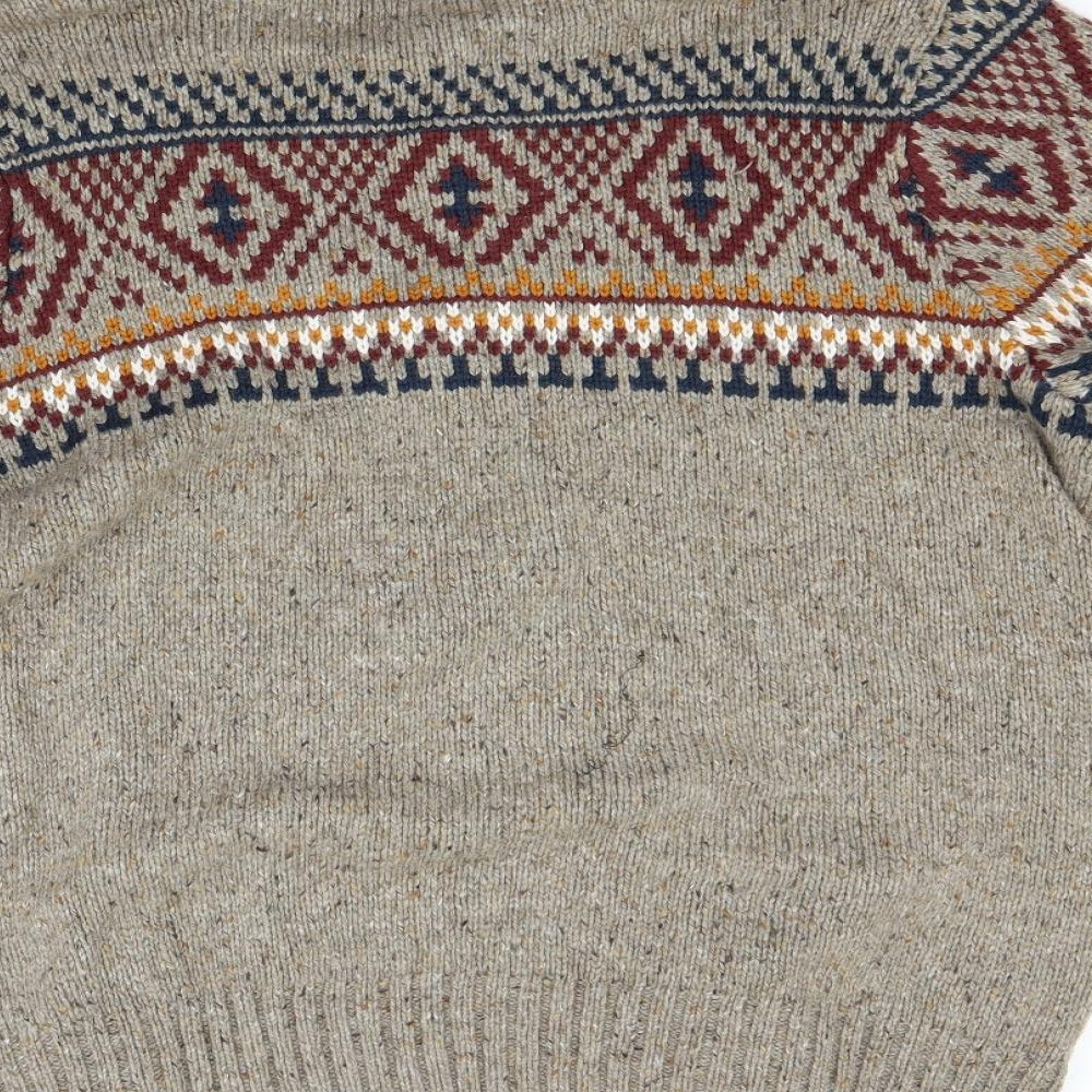 George Mens Beige   Cardigan Jumper Size L