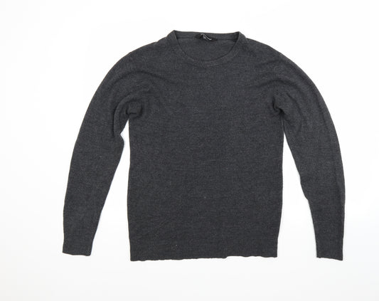 Front view of Cedarwood State men’s grey jumper, size S