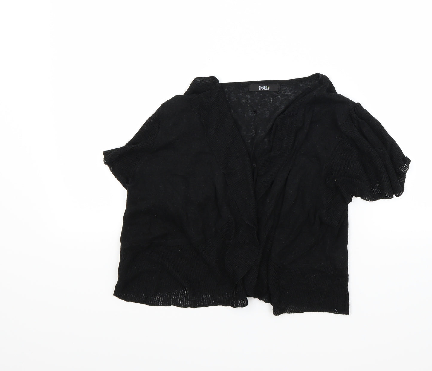 Marks and Spencer Womens Black   Shrug Jumper Size 18