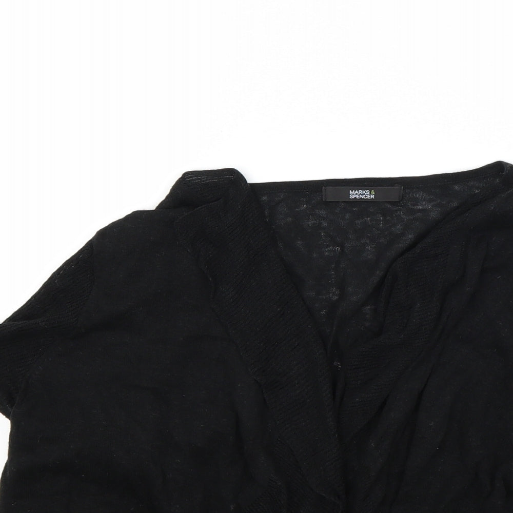 Marks and Spencer Womens Black   Shrug Jumper Size 18