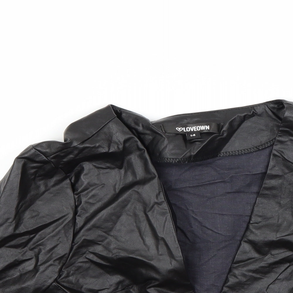 loveown Womens Black   Jacket Coat Size 14