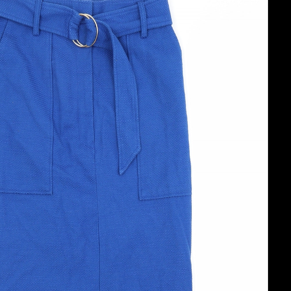 Marks and Spencer Womens Blue   A-Line Skirt Size 14