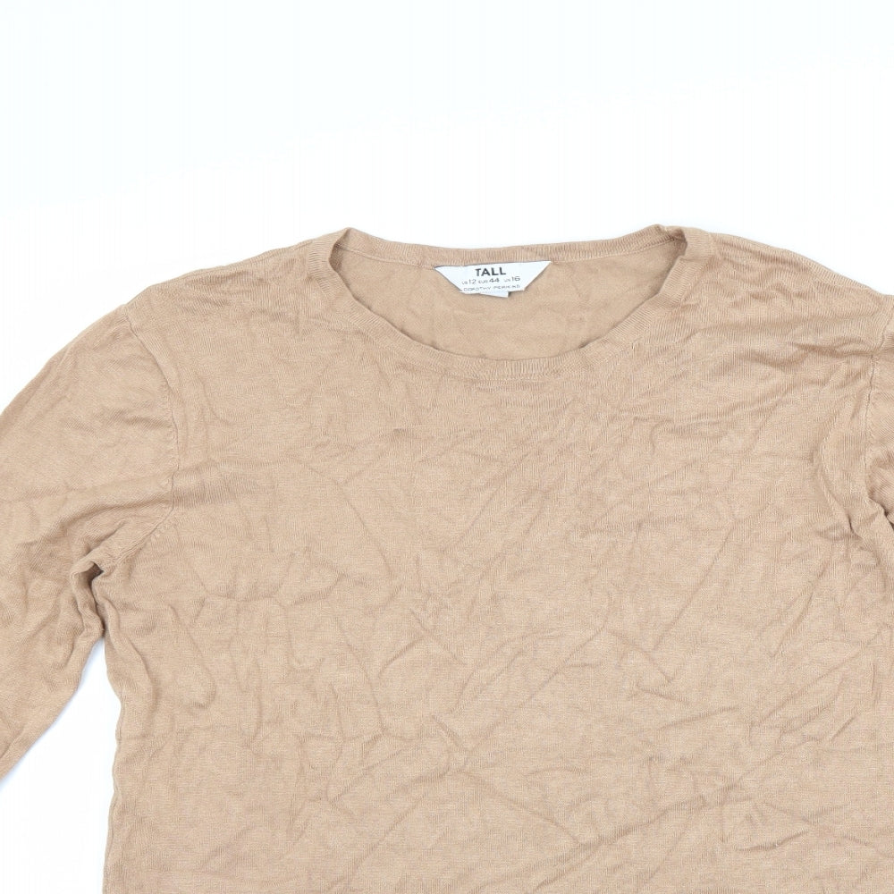 Dorothy Perkins Womens Brown   Pullover Jumper Size 16