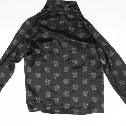 Jolinesse Womens Black Floral  Top Pyjama Top Size M