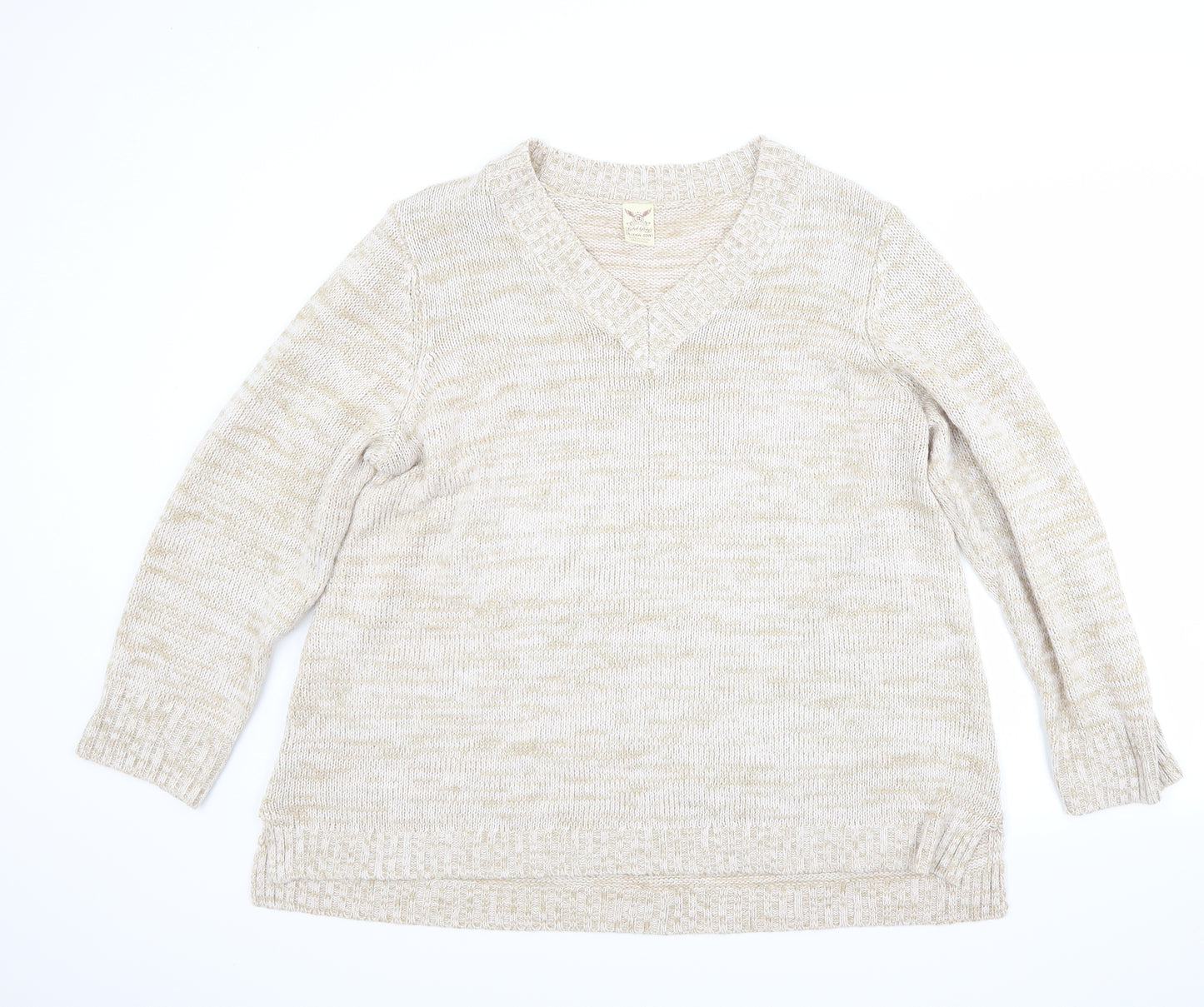 Preworn Womens Beige   Pullover Jumper Size 20
