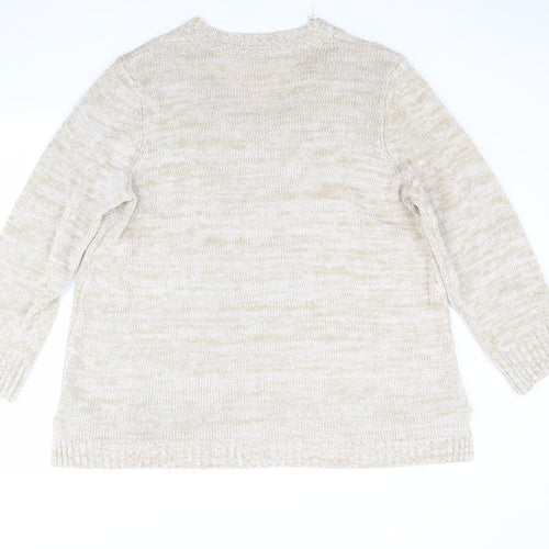 Preworn Womens Beige   Pullover Jumper Size 20