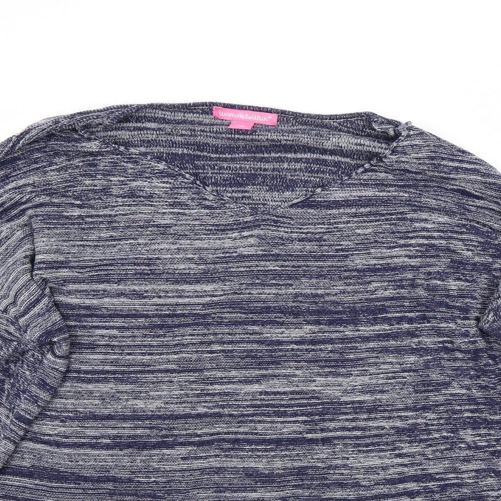 Women within Womens Blue   Pullover Jumper Size L