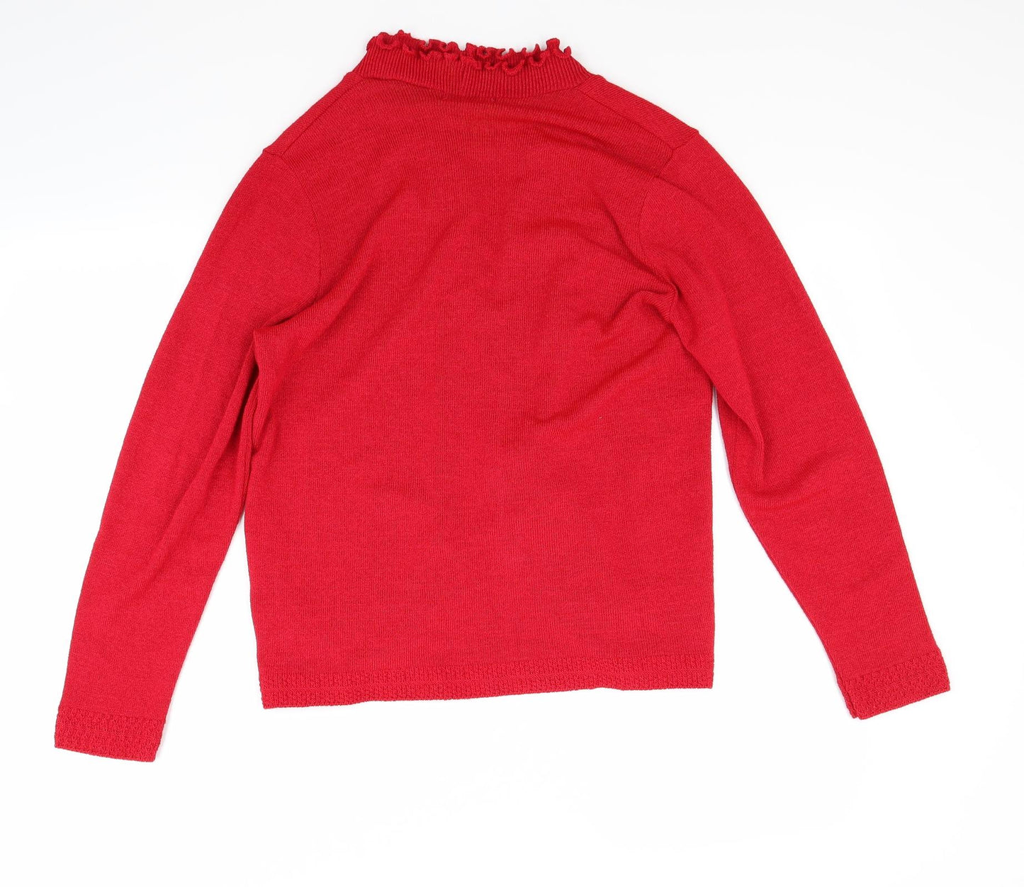 Claudia C Womens Red   Cardigan Jumper Size M