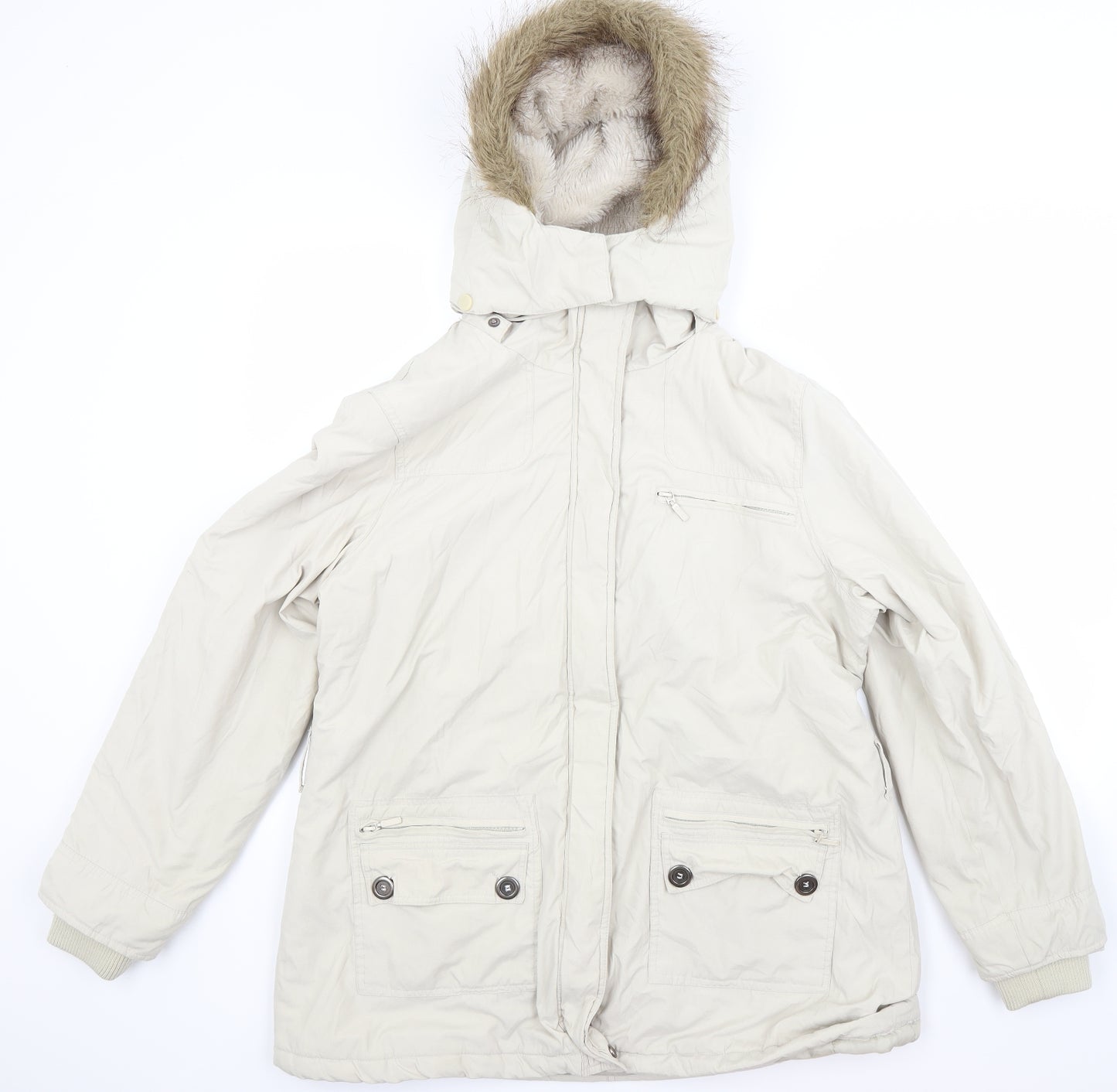 Dorothy Perkins Womens Beige   Windbreaker Coat Size 20