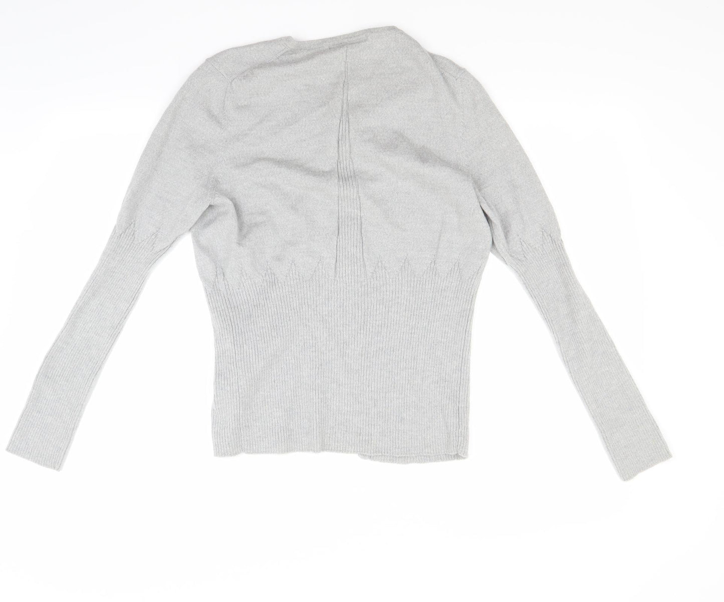 Marks and Spencer Womens Grey   Cardigan Jumper Size L