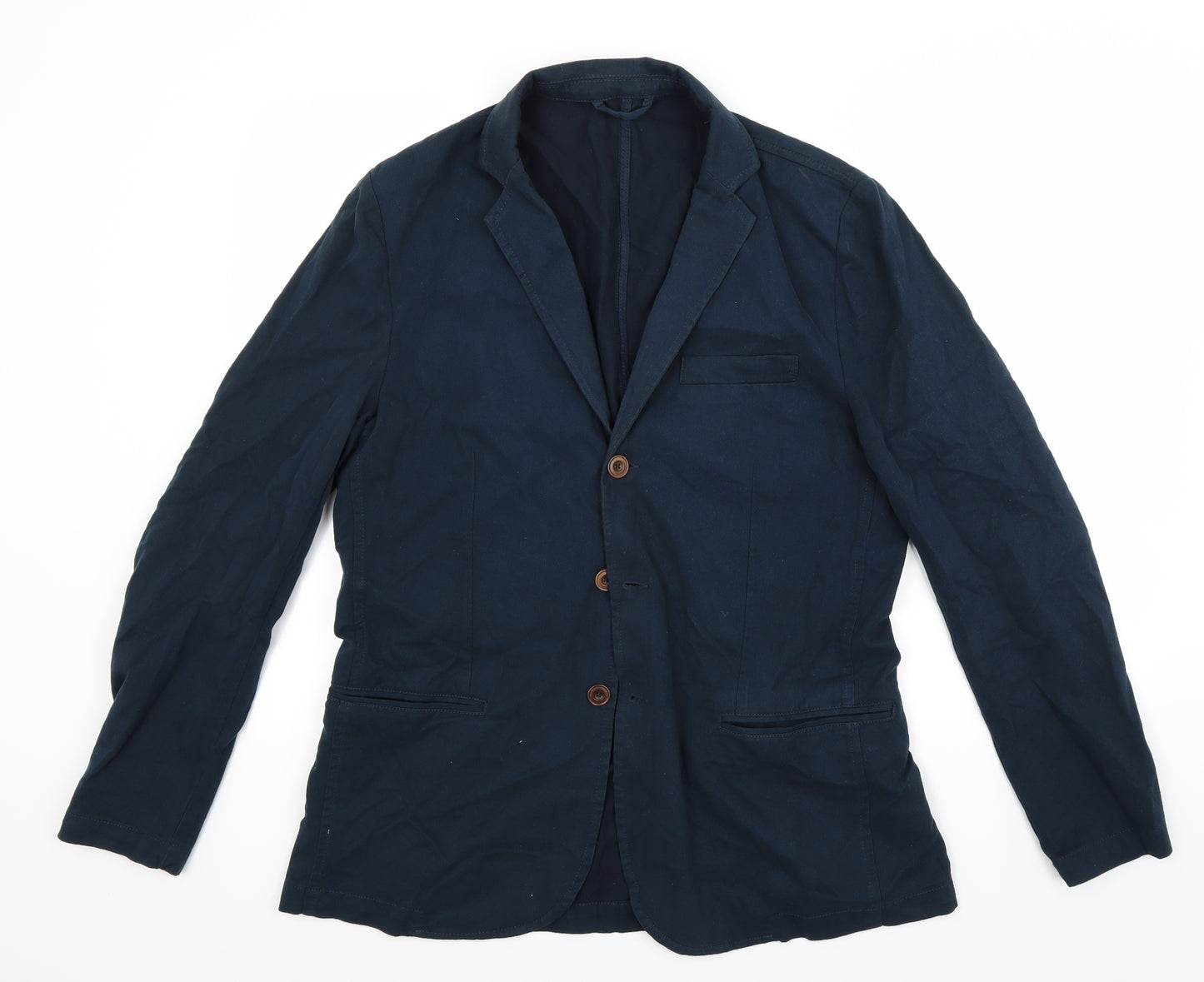 River Island Mens Blue   Jacket Coat Size L