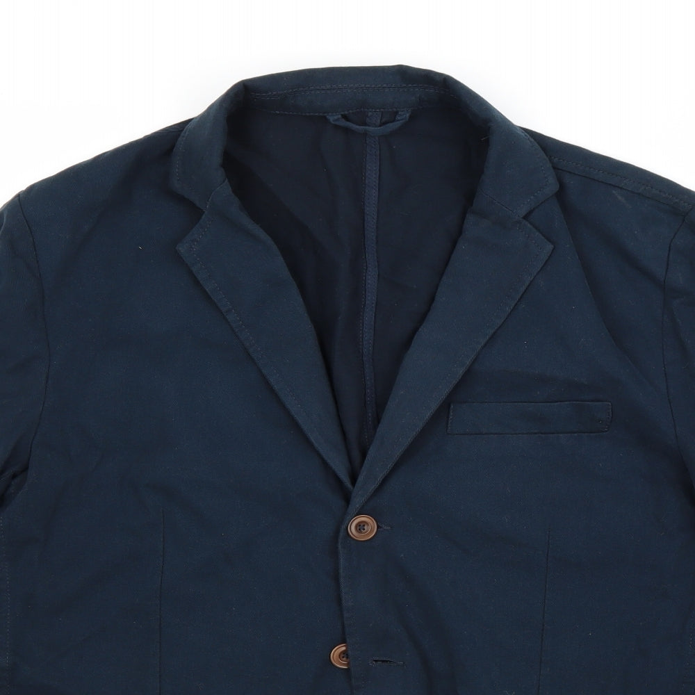 River Island Mens Blue   Jacket Coat Size L