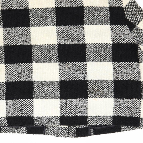 Simply Be Womens White Check  Jacket Coat Size 14