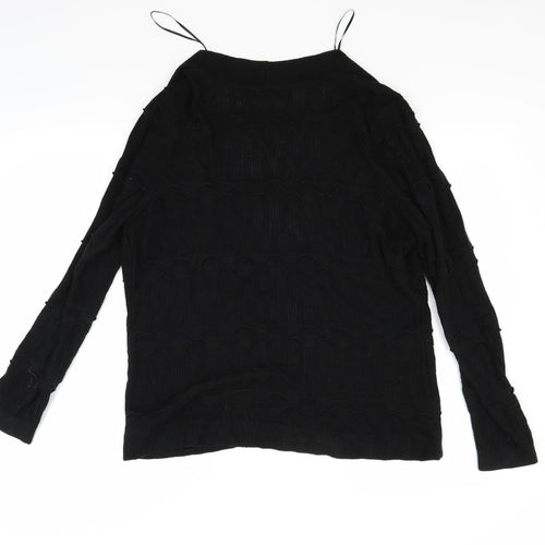 Per Una Womens Black   Cardigan Jumper Size 12
