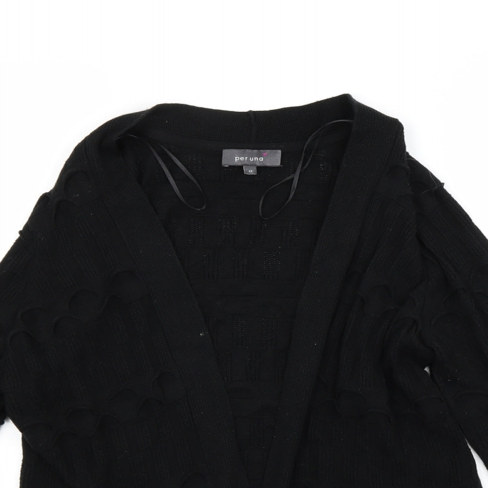 Per Una Womens Black   Cardigan Jumper Size 12
