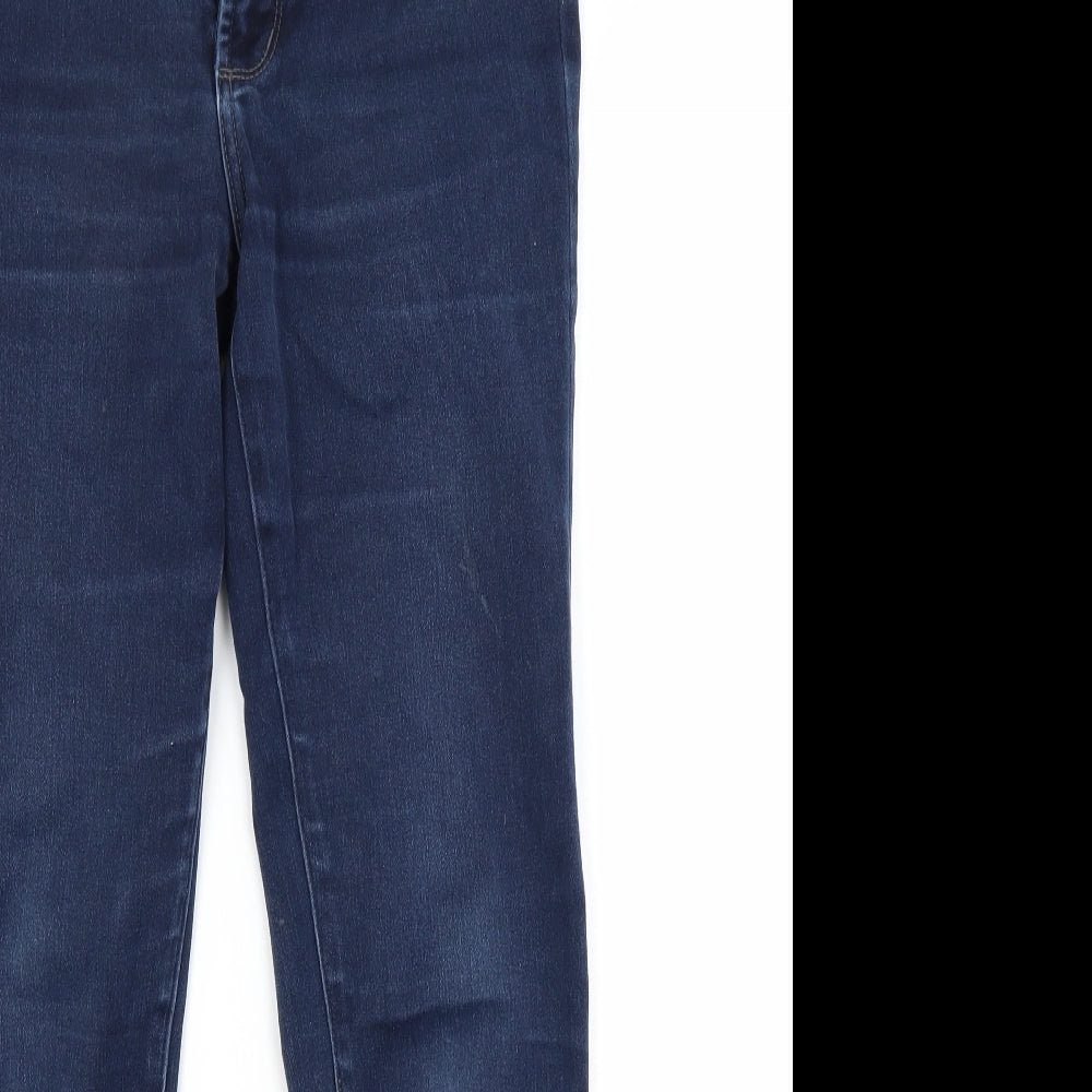 Preworn Womens Blue  Denim Straight Jeans Size 6 L27 in