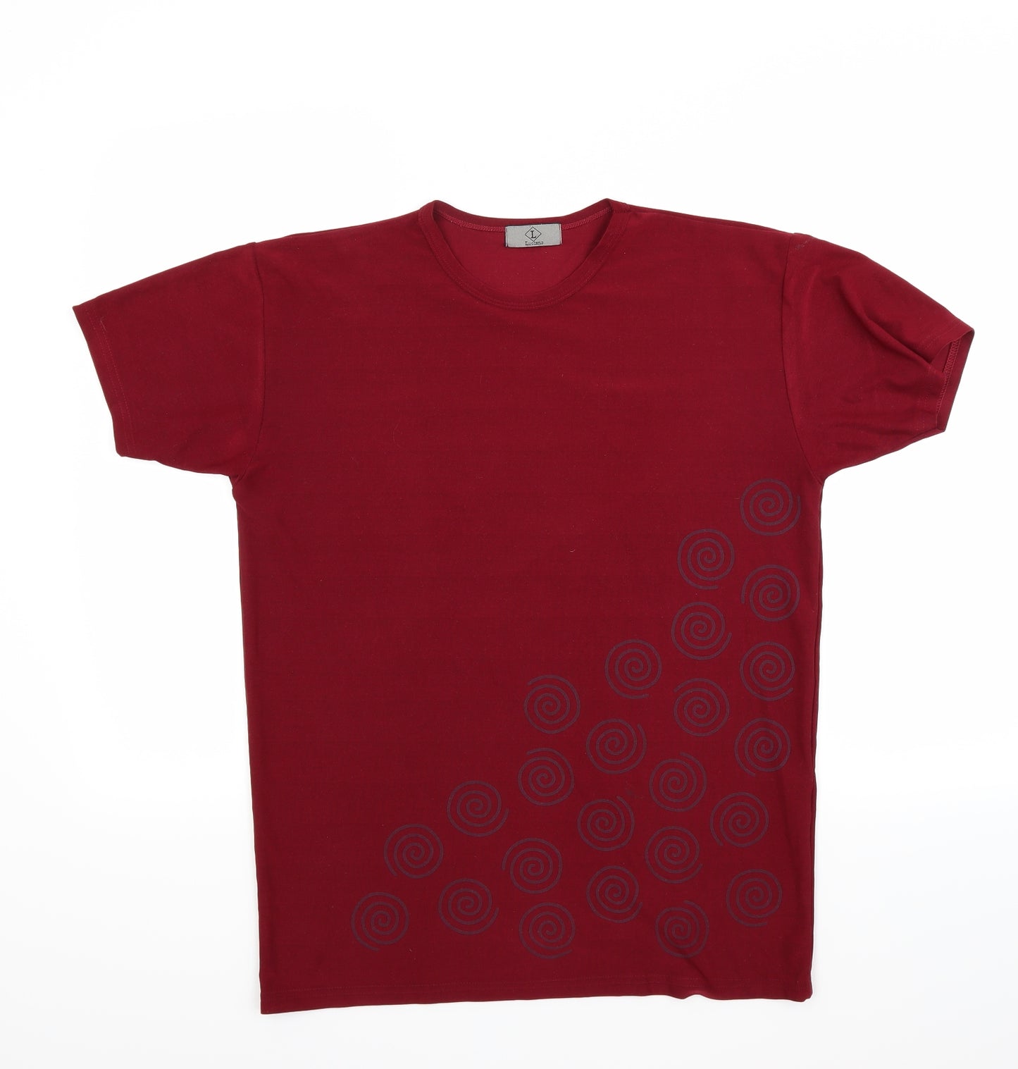 Lucanto Womens Red   Basic T-Shirt Size L