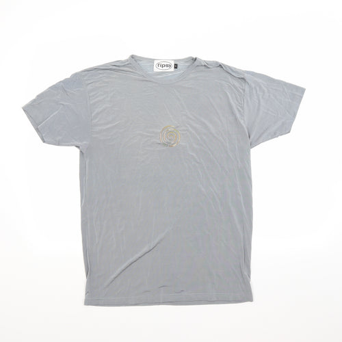 Tipsy Elves Womens Grey   Basic T-Shirt Size L