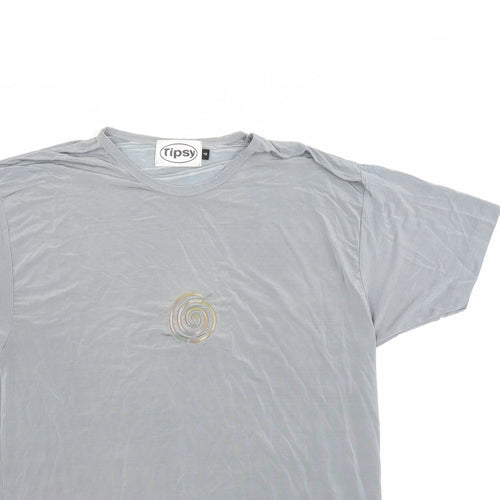 Tipsy Elves Womens Grey   Basic T-Shirt Size L