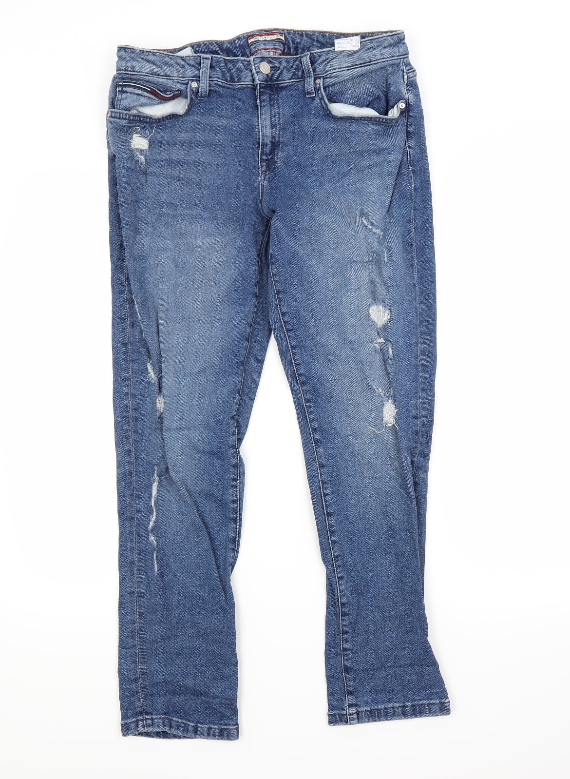 Tommy Hilfiger Womens Blue   Straight Jeans Size 12 L27 in