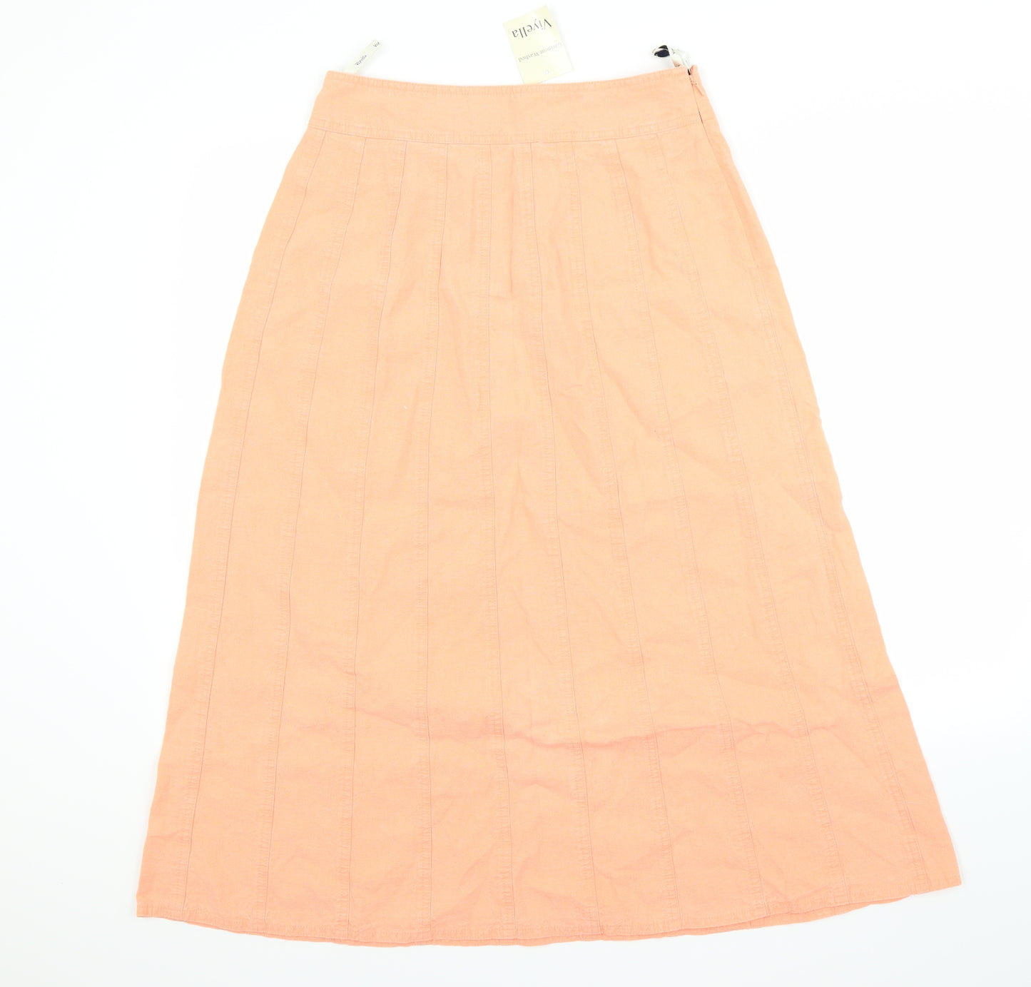 Viyella Womens Orange   A-Line Skirt Size 12