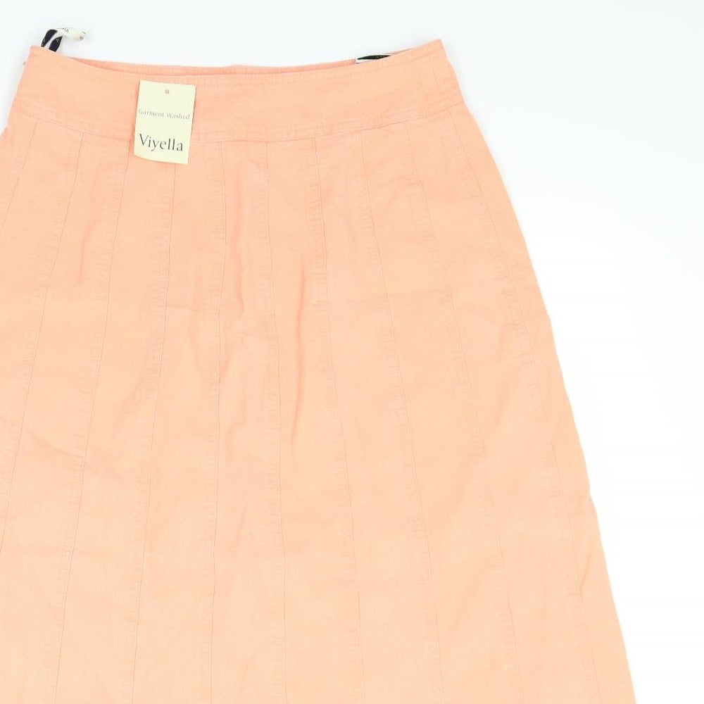 Viyella Womens Orange   A-Line Skirt Size 12