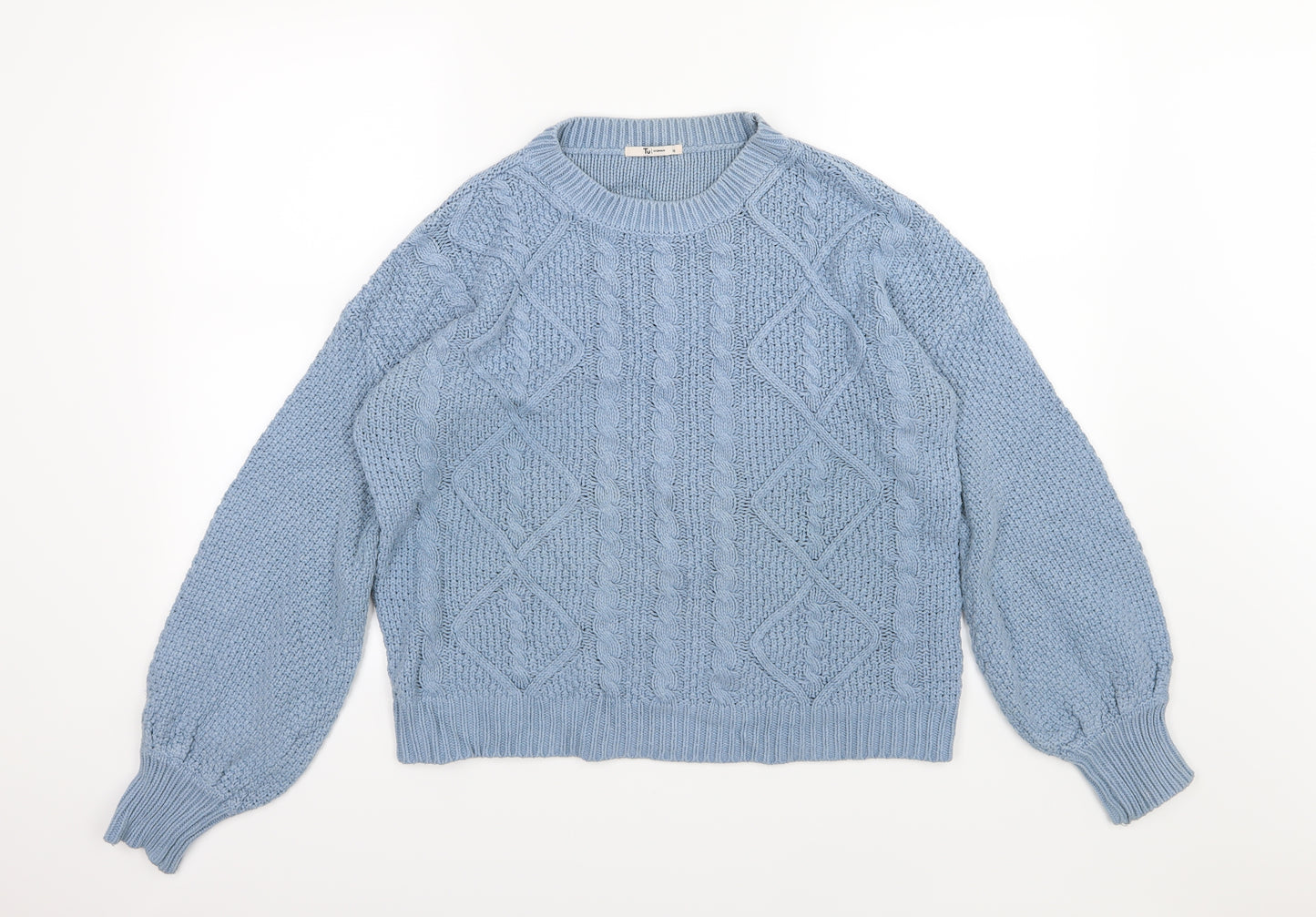 TU Womens Blue  Knit Pullover Jumper Size 16