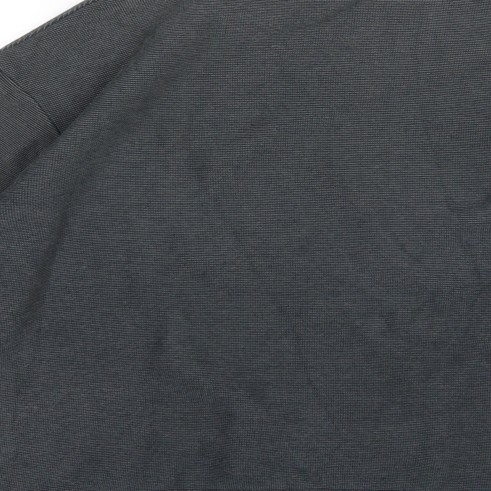 Marks and Spencer Mens Grey Striped Knit Pullover Jumper Size M