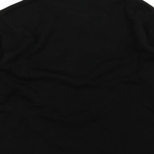 Jan Eva Womens Black  Knit Pullover Jumper Size M