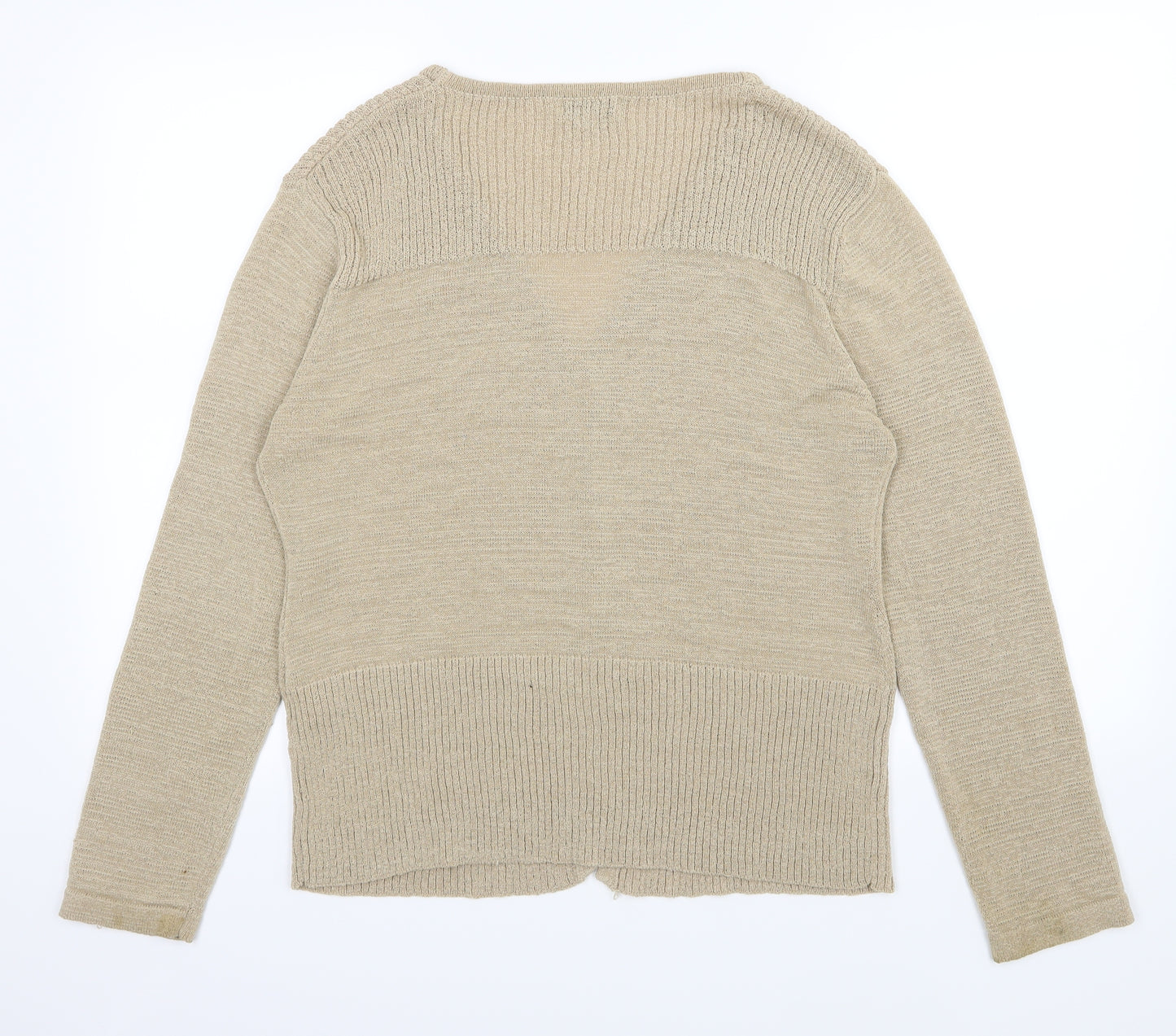 Klass Womens Beige  Knit Cardigan Jumper Size XL