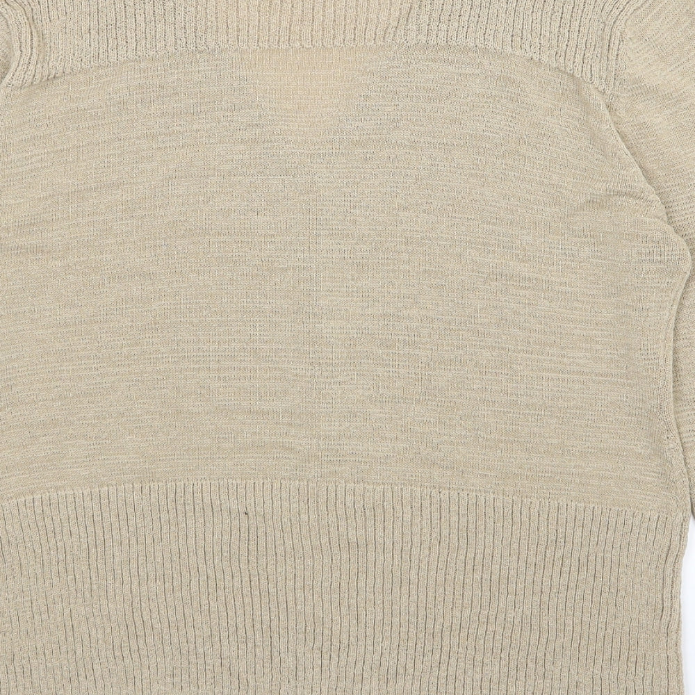 Klass Womens Beige  Knit Cardigan Jumper Size XL