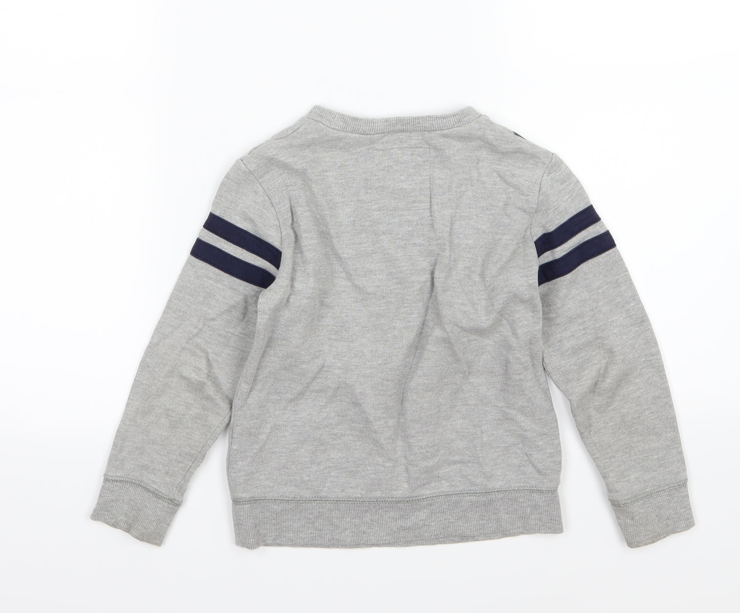 NEXT Boys Grey  Jersey Pullover Sweatshirt Size 4-5 Years  - cars