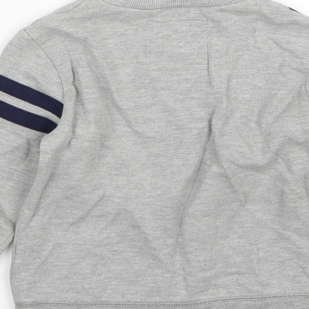 NEXT Boys Grey  Jersey Pullover Sweatshirt Size 4-5 Years  - cars