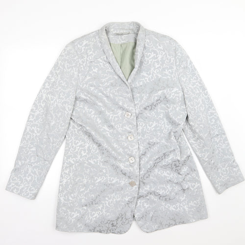 Classic Womens Silver   Jacket  Size 20