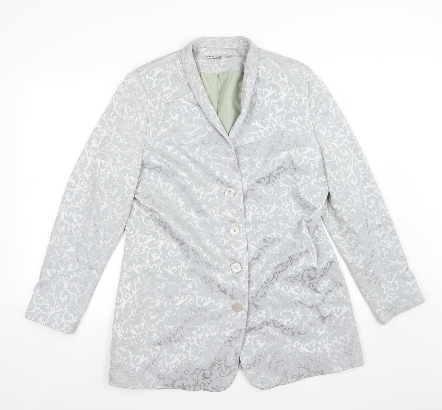 Classic Womens Silver   Jacket  Size 20
