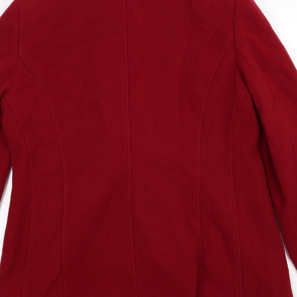 Autonomy Womens Red   Overcoat Coat Size 16