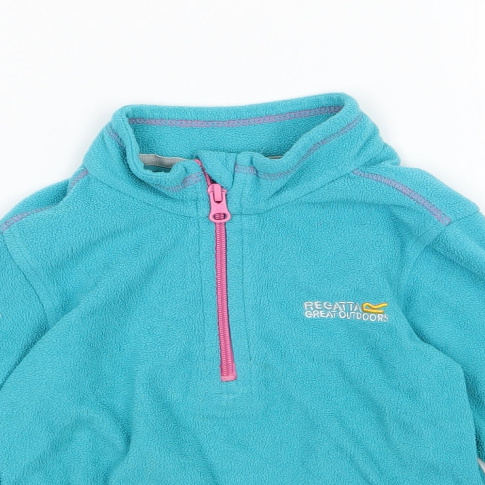 Regatta Girls Blue  Fleece Jacket  Size 3-4 Years