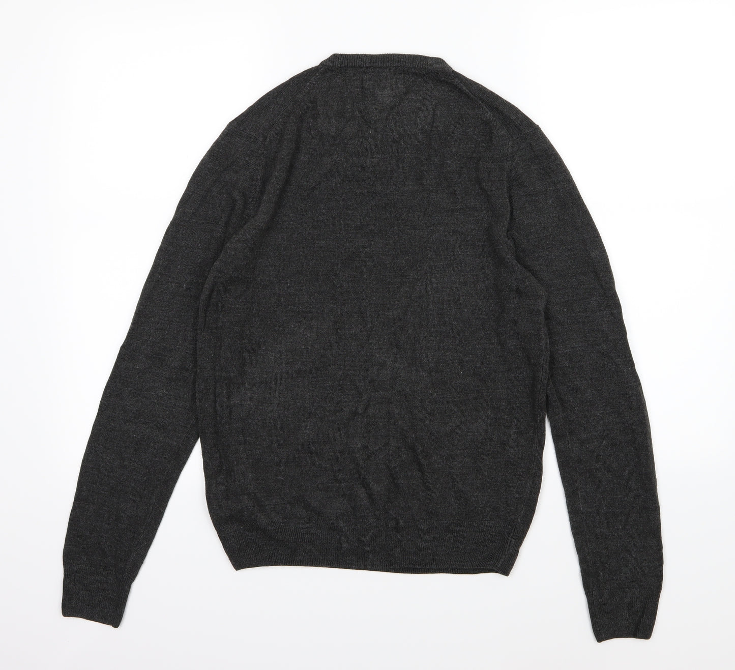 F&F Mens Grey  Knit Pullover Jumper Size S