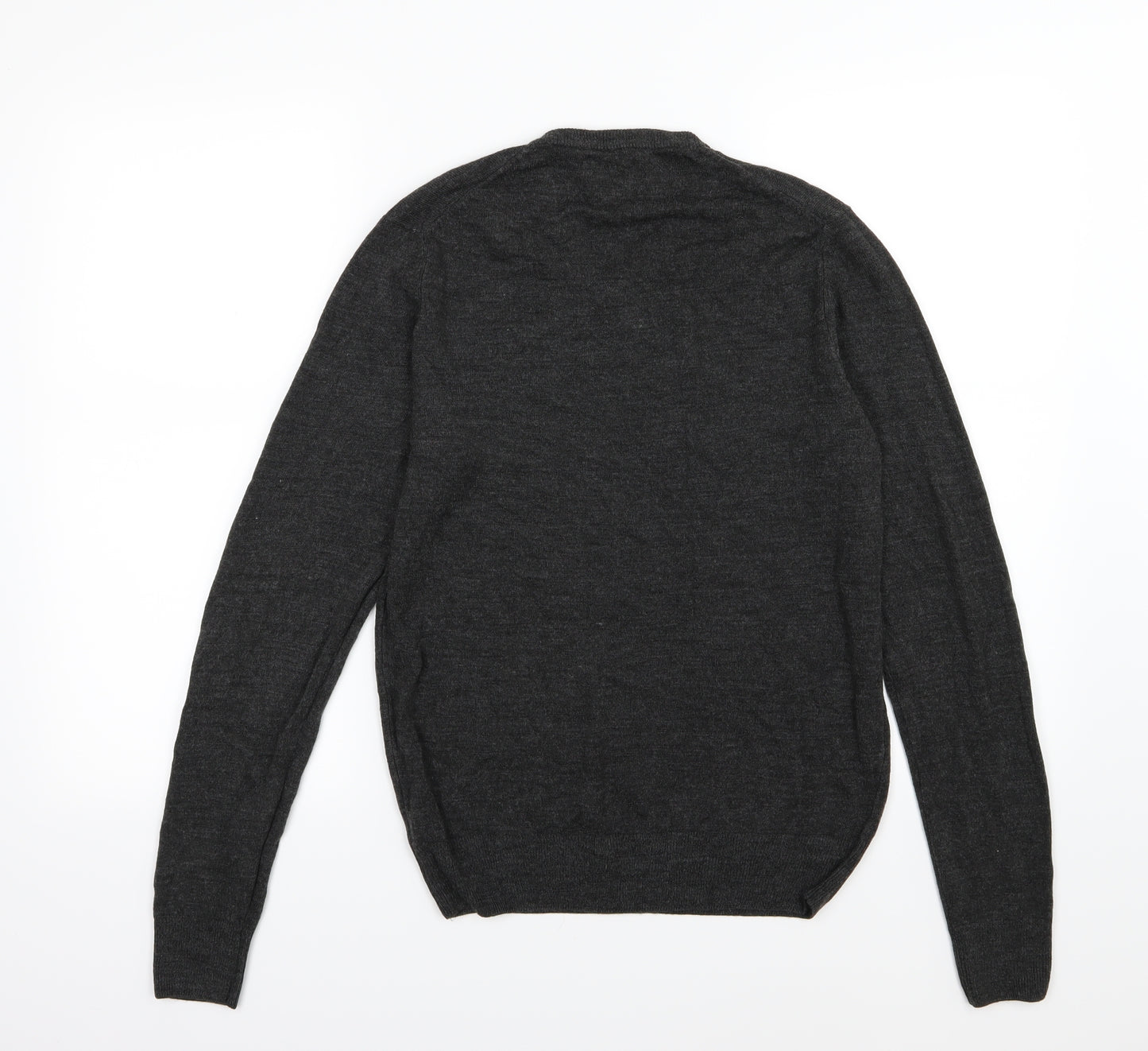 F&F Mens Grey  Knit Pullover Jumper Size S