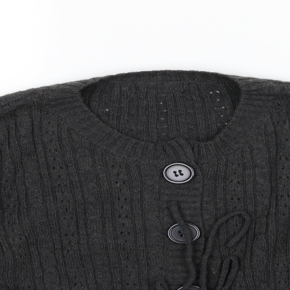 Atmosphere Womens Grey  Knit Cardigan Jumper Size 14