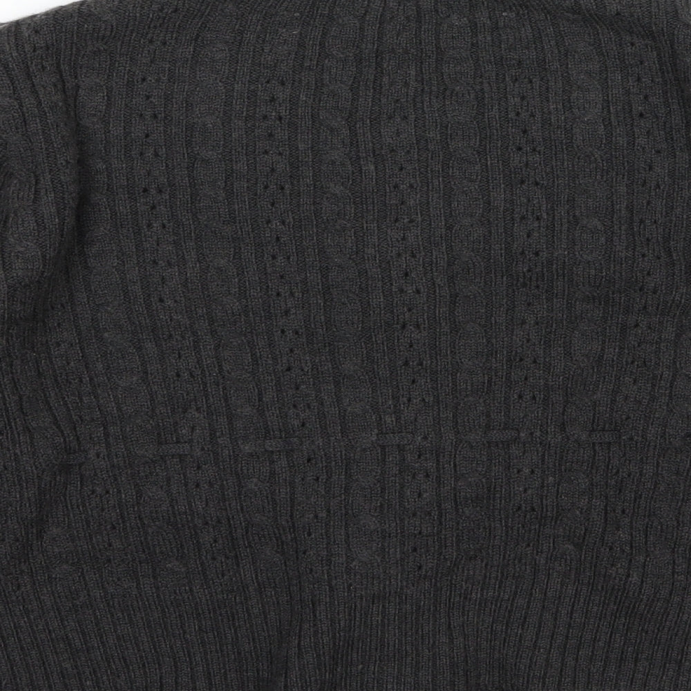 Atmosphere Womens Grey  Knit Cardigan Jumper Size 14