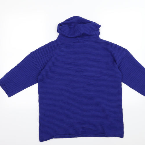 Paramour Womens Blue  Knit Pullover Jumper Size M
