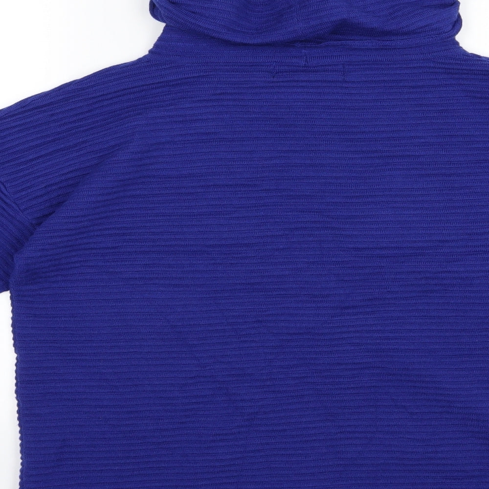 Paramour Womens Blue  Knit Pullover Jumper Size M