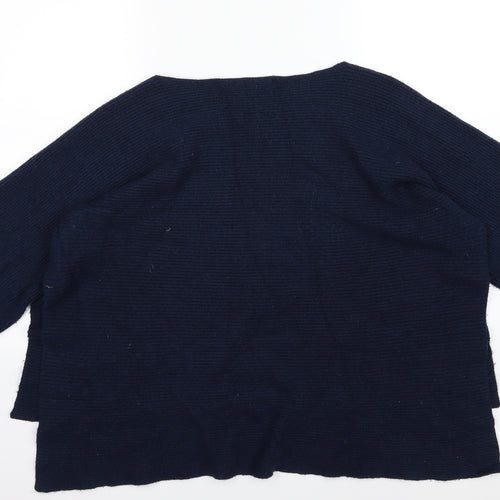 Nuna Lie Womens Blue  Knit Pullover Jumper Size S  - Side splits
