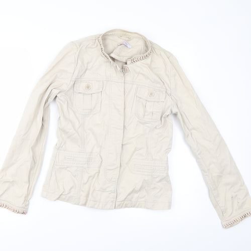 Papaya Womens Beige   Jacket  Size 14